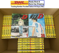 INITIAL-D Shuichi Shigeno Manga Volume 1-36 Set English Comic [English Comic]  - $465.90