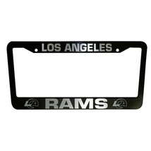 - SET of 2 - LA Rams Black Plastic License Plate Frame Truck Car Van New... - $21.59