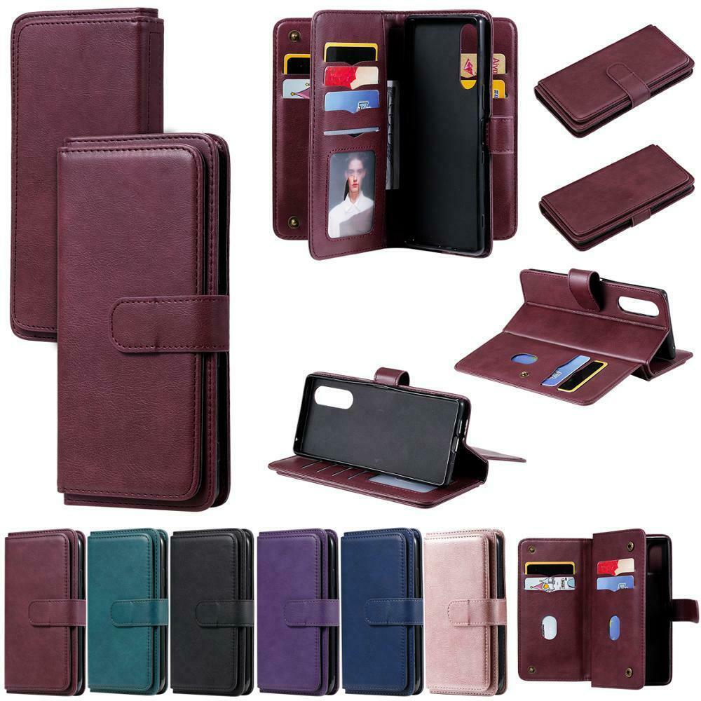 Leather wallet FLIP MAGNETIC BACK cover Case for Sony Xperia models - $84.08