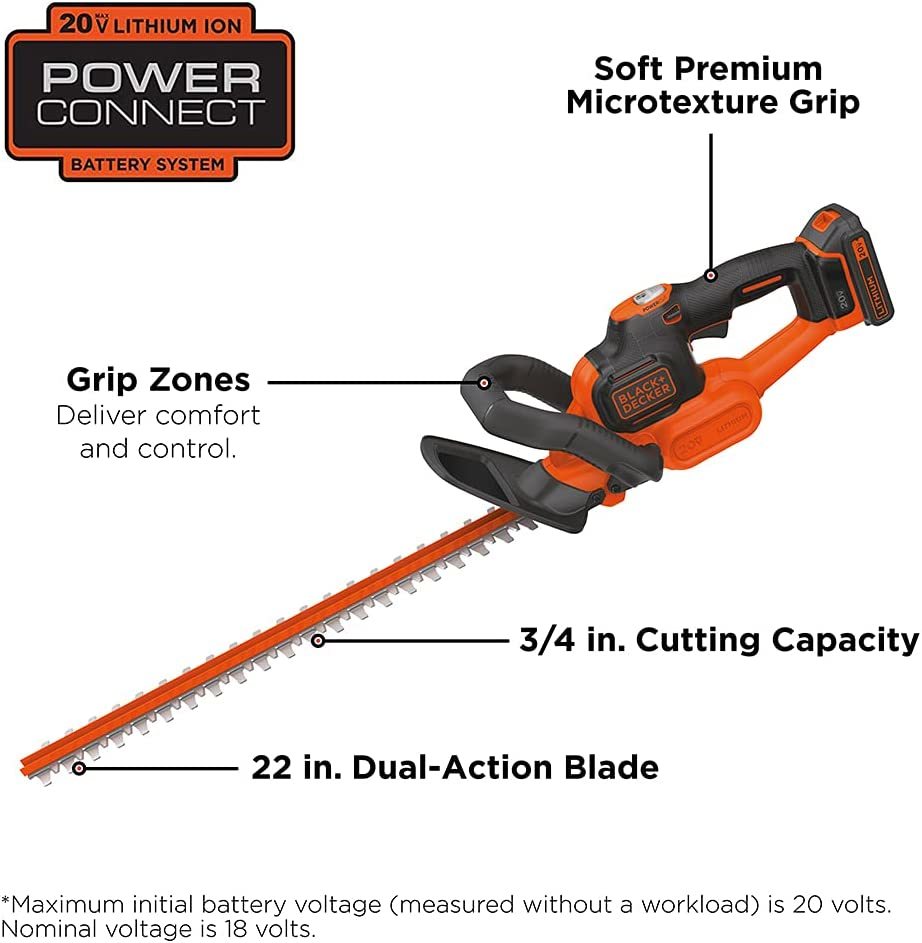 Black+Decker 20V Max Cordless Hedge Trimmer and 40 similar items