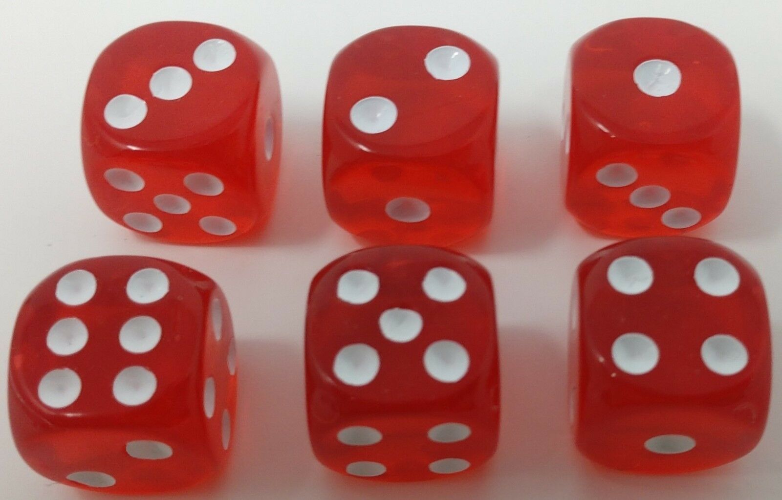 Wholesale Lot of 1000 Red Dice standard 16mm size Game Pieces, Parts