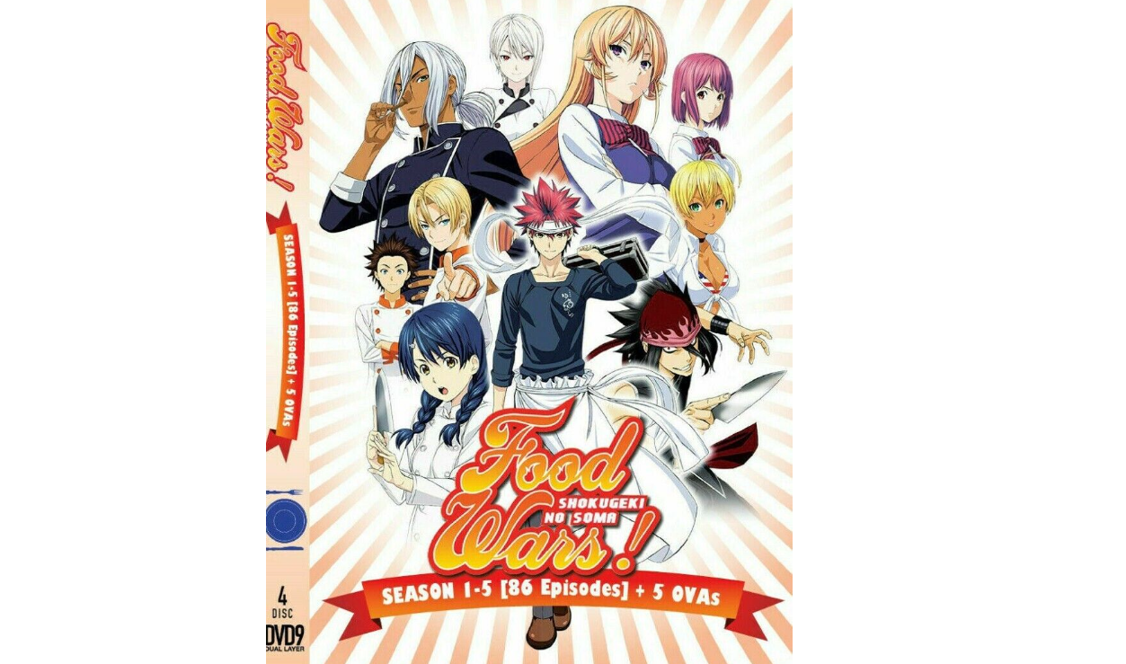 Food Wars Shokugeki No Soma Season 1 5 Complete Collection Boxset Anime Dvd Dvds And Blu Ray Discs 9974