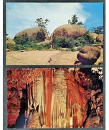 2 Vintage Geology POSTCARDS 1959 1961 Elephant Rocks MO Meramec Caverns ... - $9.99