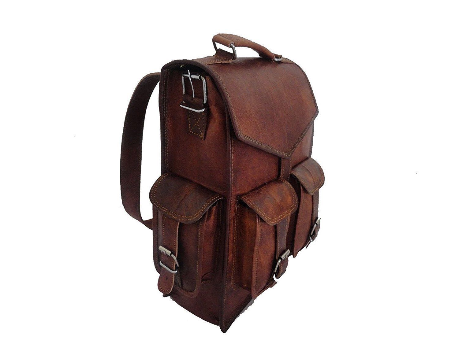 Convertible Small Mini Genuine Leather Backpack Rucksack Shoulder Bag Briefcase - Backpacks ...