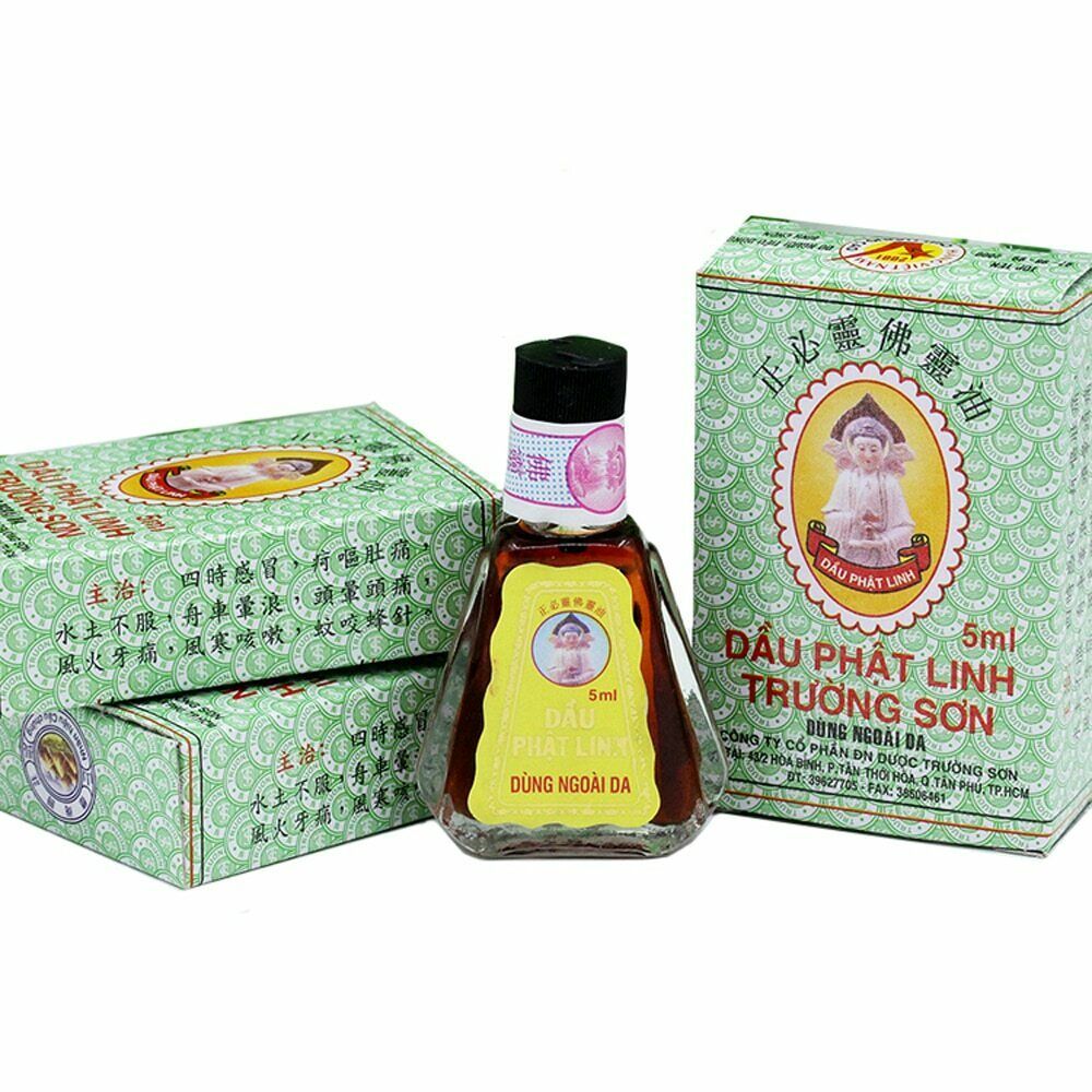 Vietnam Buddha Oil 5ml For Headache Toothache Dau Phat Linh Free ...