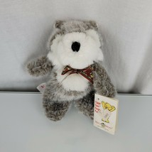 Vintage 1995 Mary Meyer Tippy Toes Plush Siberian Husky Wolf Finger Puppet NEW - $24.74