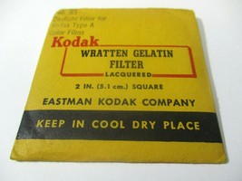 Kodak 1960's Wratten Gelatin Filter No. 85 Daylight 2 Inches Factory Sealed #15 - $13.45