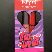 NYX Professional Makeup Butter Lip Gloss Duo Nude Pink/Red Duo ,2 Me Luv Me - $8.59