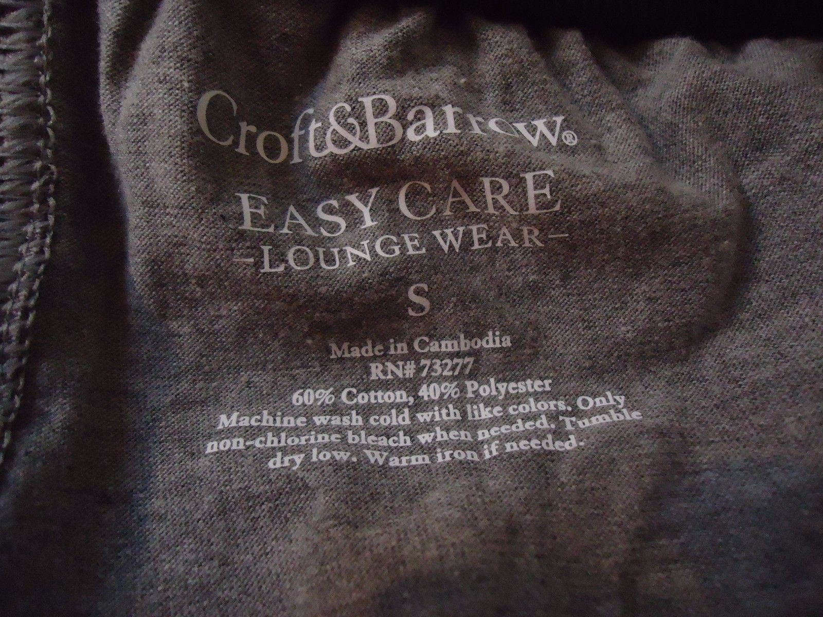 NWT Womens Croft /& Barrow S//S Knit Cotton Blend Nightgown White Blue Floral