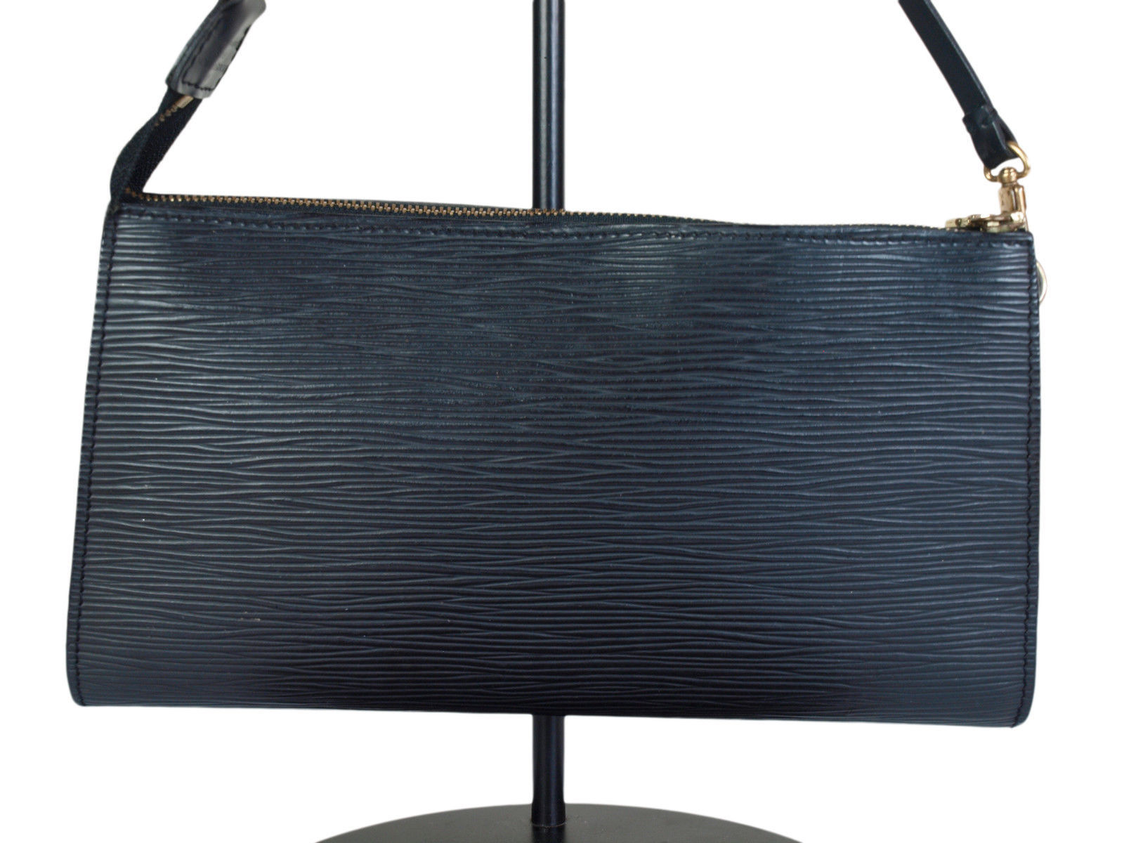 Authentic LOUIS VUITTON Pochette Accessoires Black Epi Leather Hand Bag LP2107 - Women&#39;s ...
