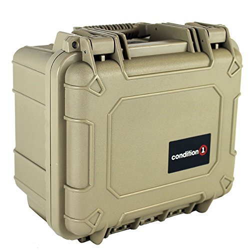 Condition 1 11" Small 185 Tan Waterproof Hard Case with DIY
