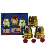 PRO Magic Cups And Balls Deluxe BRASS 2&quot; Table Hopping Close Up Trick WA... - $59.99