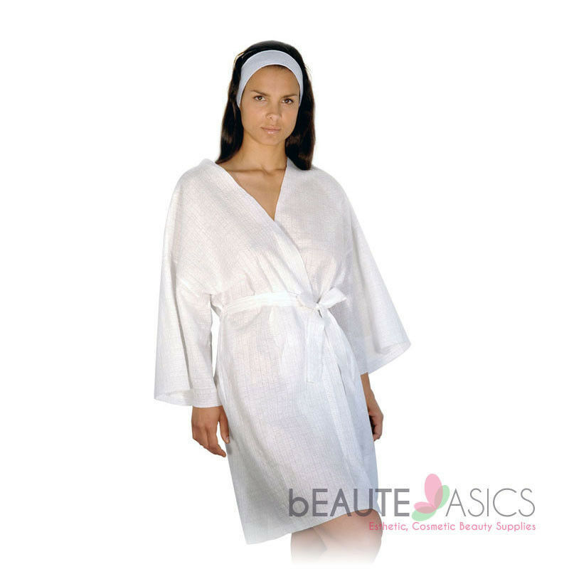 Disposable Spa Robes Kimono Bathrobe for Spa, Spray Tan, Hotel (AR01Dx1) Sleepwear & Robes