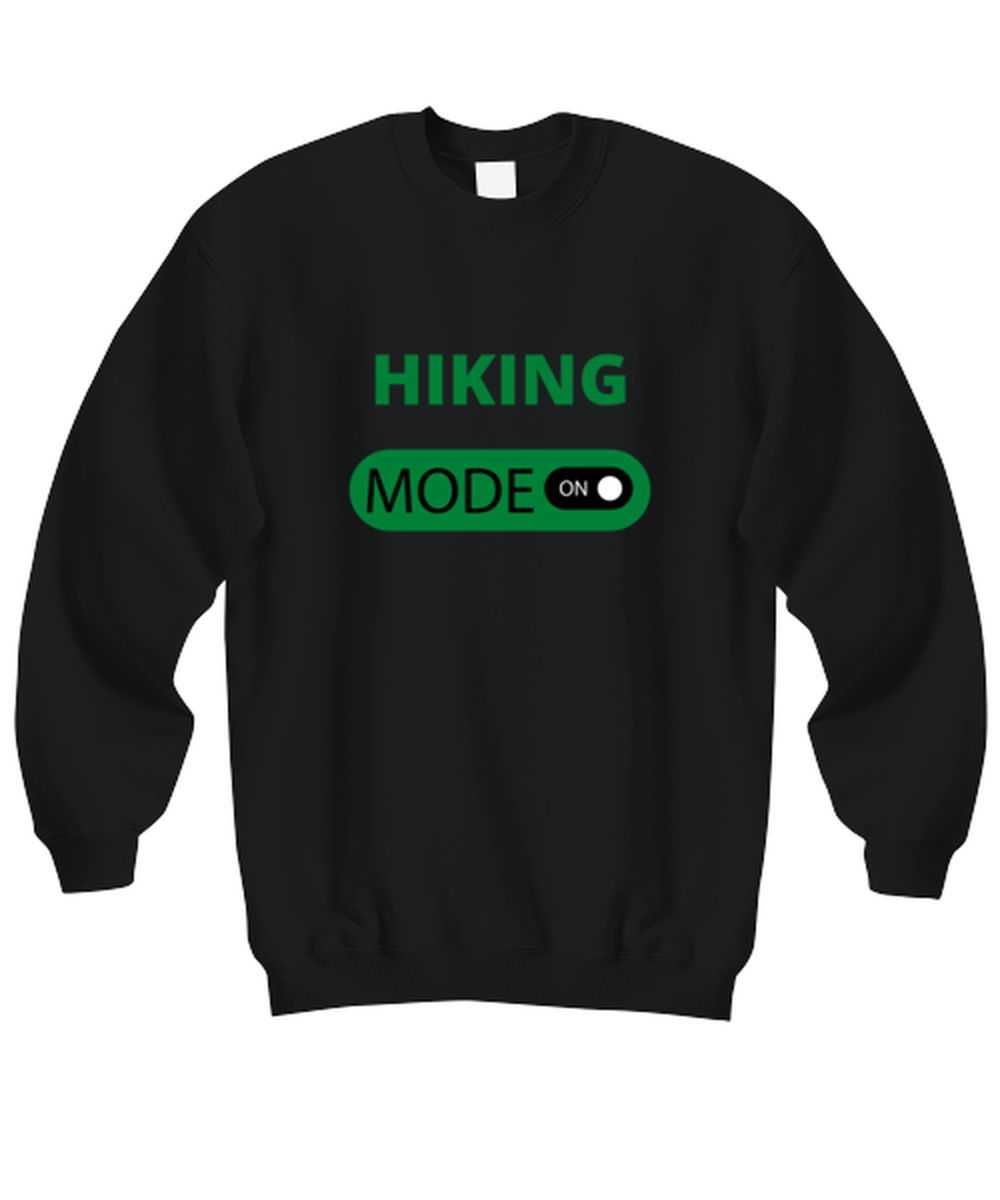 HIKING, black Sweatshirt. Model 64027