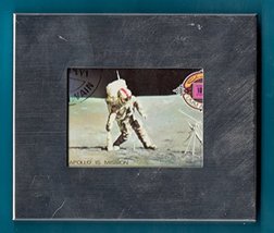 Framed Postage Stamp Mini-Art Apollo 15 Moon Mission - $6.85