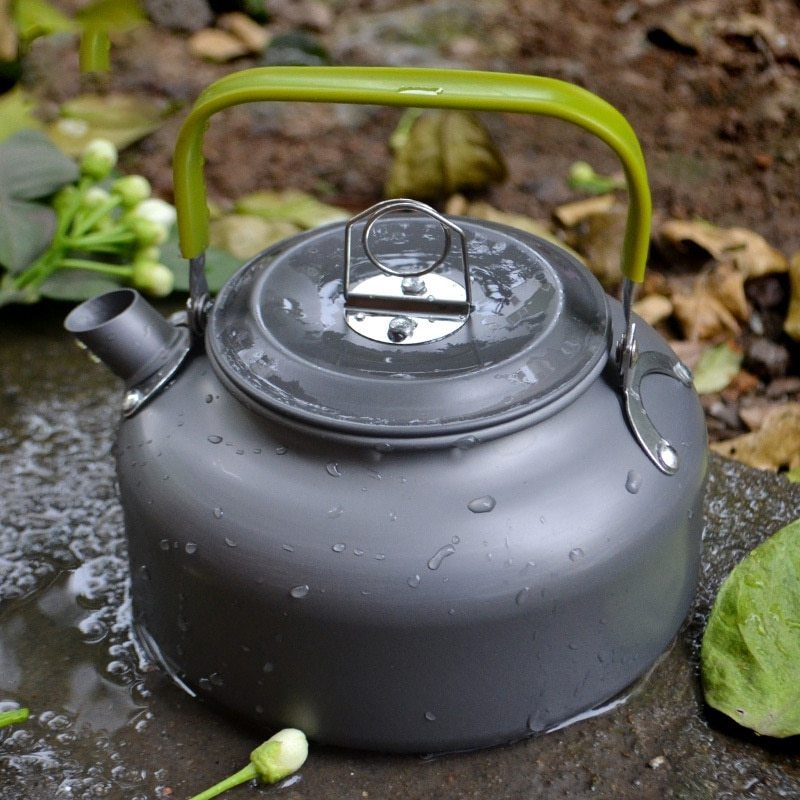 Portable Aluminium Camping Kettle for Coffee Tea and Water Boiling with