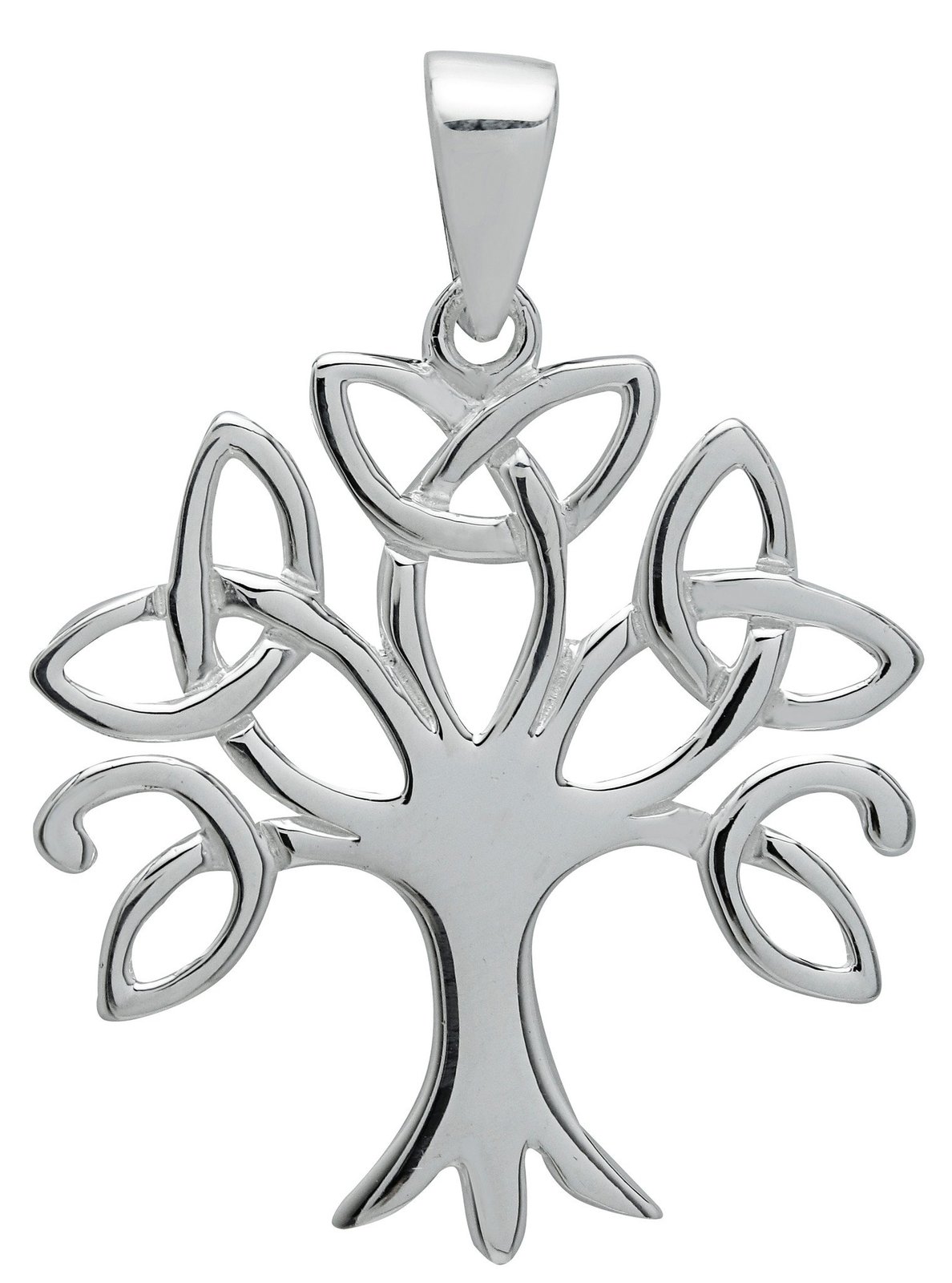 Silver Trinity Tree of Life Pendant  SS01