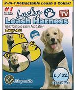 Lucky Leash- 2-n-1 Retractable Leash &amp; Harness- L/XL - $1.63