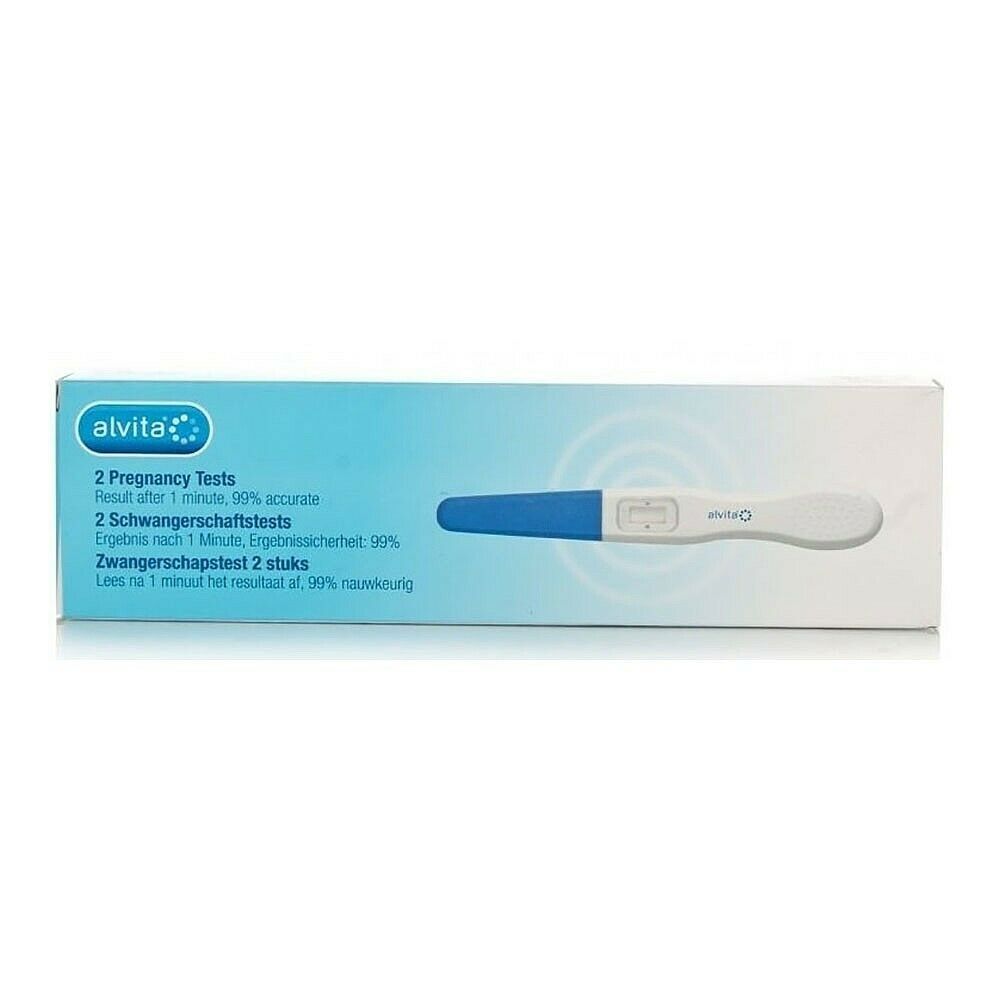 Alvita Mid Stream Pregnancy Test Kit x 2 Tests