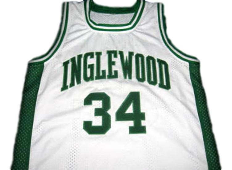 Paul Pierce #34 Inglewood High School Men Basketball Jersey White Any Size