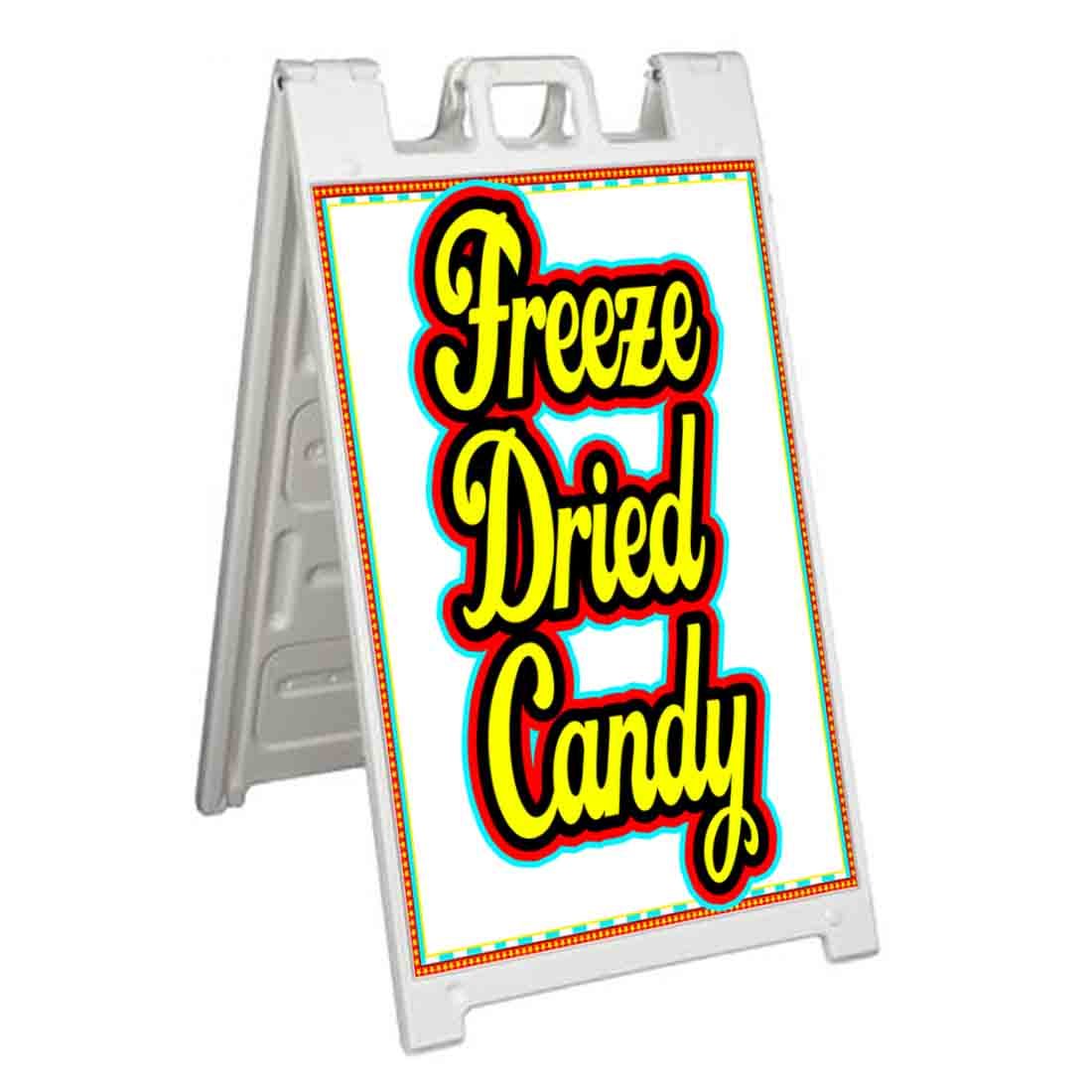 FREEZE DRIED CANDY Signicade 24x36 Aframe Sidewalk Sign Banner Decal