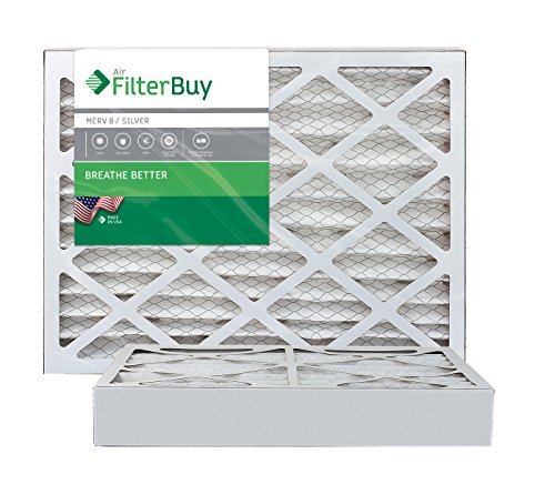 FilterBuy 16x24x4 MERV 8 Pleated AC Furnace Air Filter, Pack of 2 ...