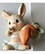 Somebunny Cares Easter Carrot Rabbit Precious Moments 1988 Members Only Figurine - $27.99