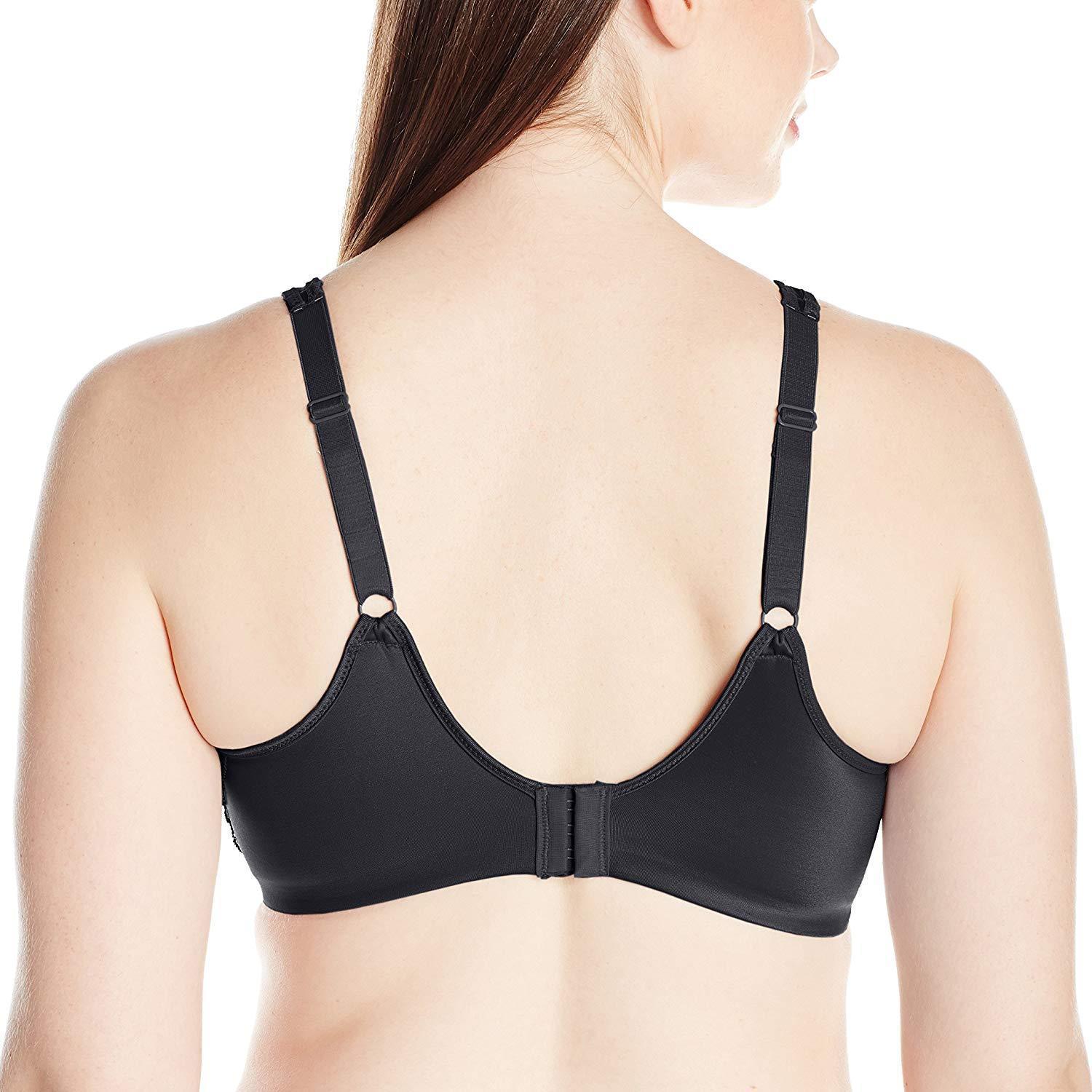 Bali BLACK Side Support and Smoothing Minimizer Bra, US 44D Bras