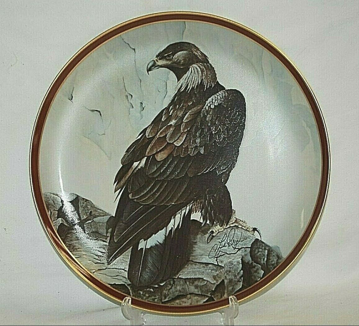 Primary image for Hamilton Collection Golden Eagle Plate Majestic Birds of Prey COA C. Ford Riley