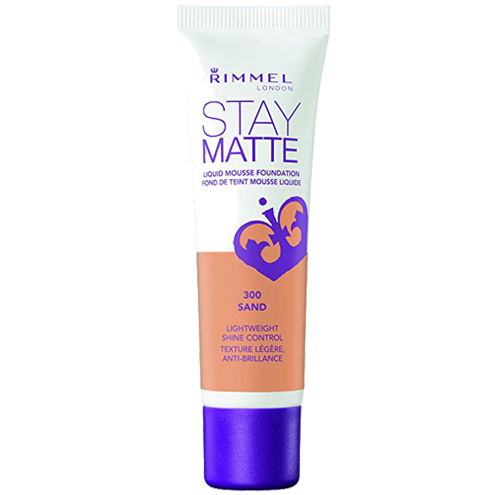 Rimmel Stay Matte Liquid Mousse Foundation - 300 Sand (6 Pack)