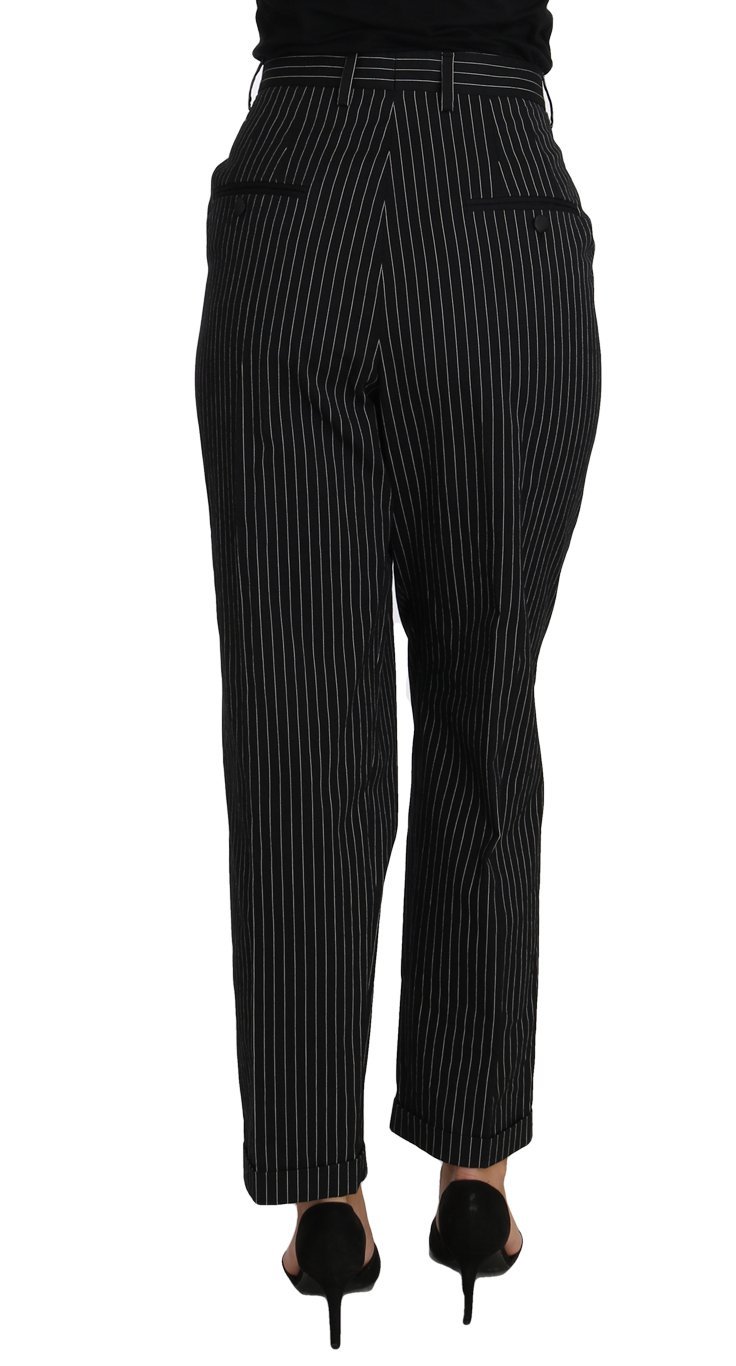 black striped dress pants