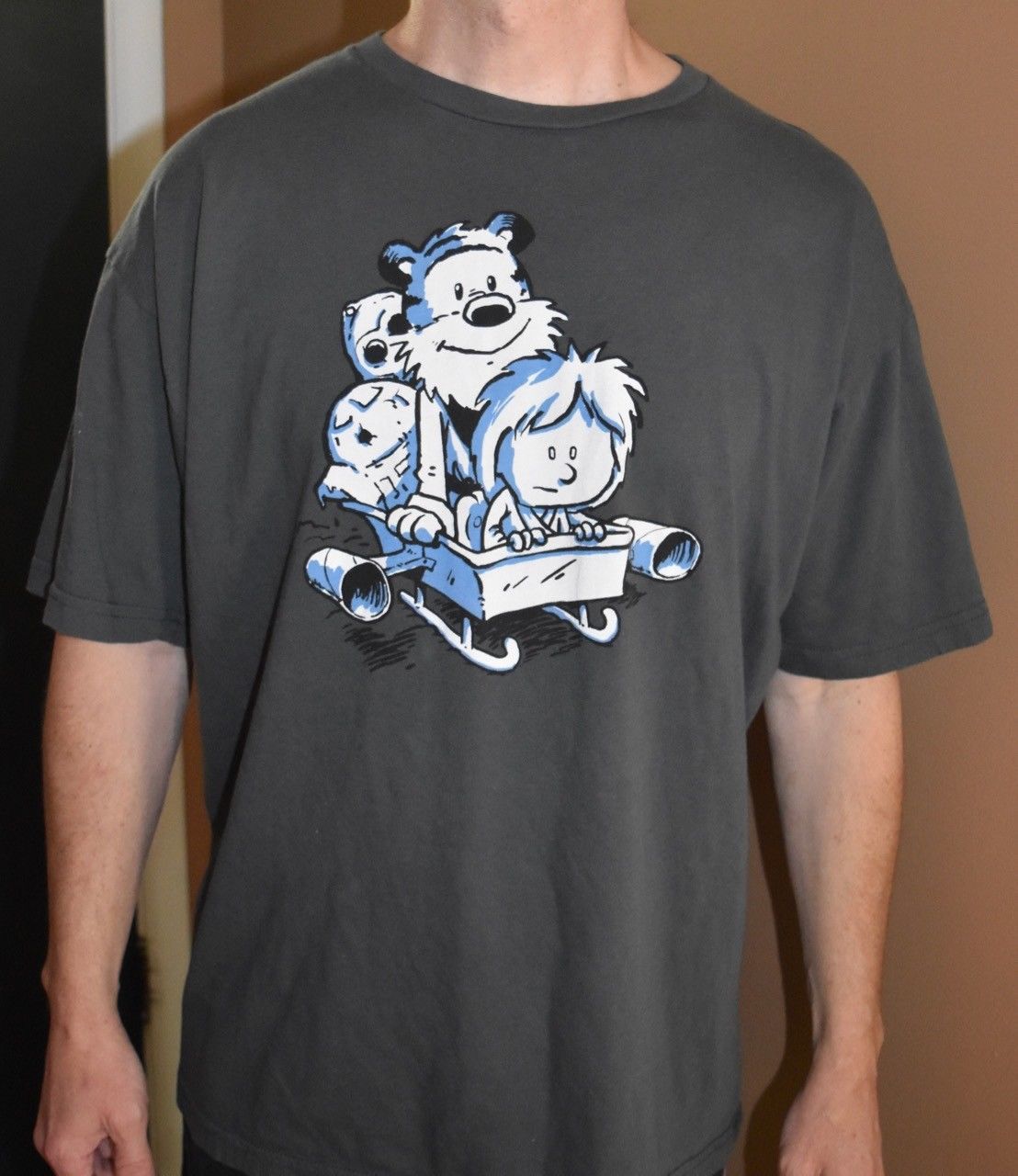 Calvin and Hobbes Star Wars Mash Up T Shirt Not the Droids Billy ...