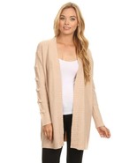 Women Knit Textured Open Front Cardigan with Tie Belt (One Size) - $55.99