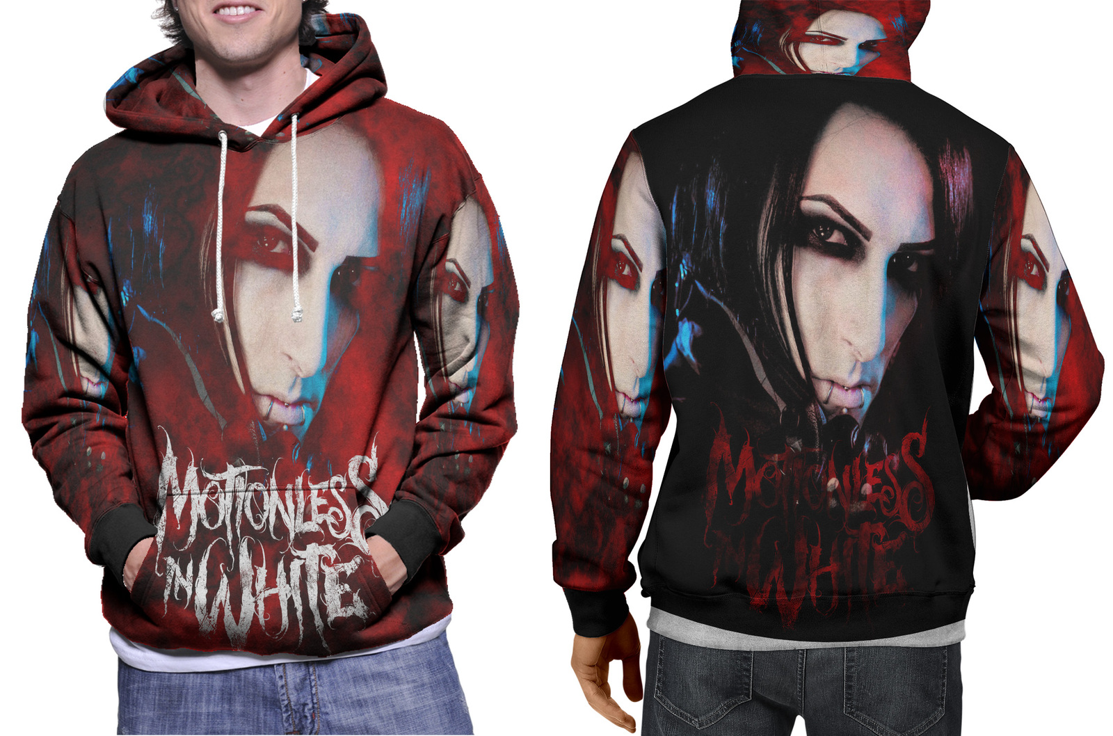 motionless in white hoodies