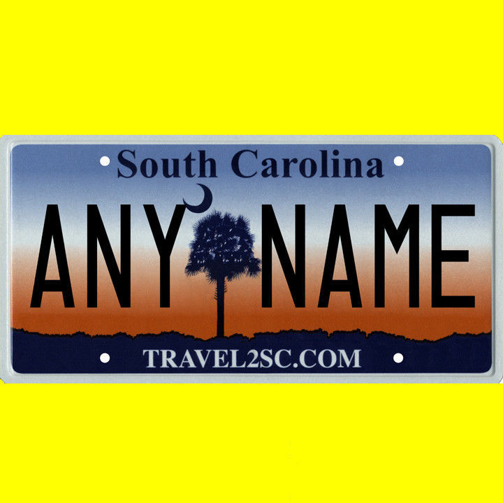 Bicycle license plate - South Carolina design, new custom personalized, any name