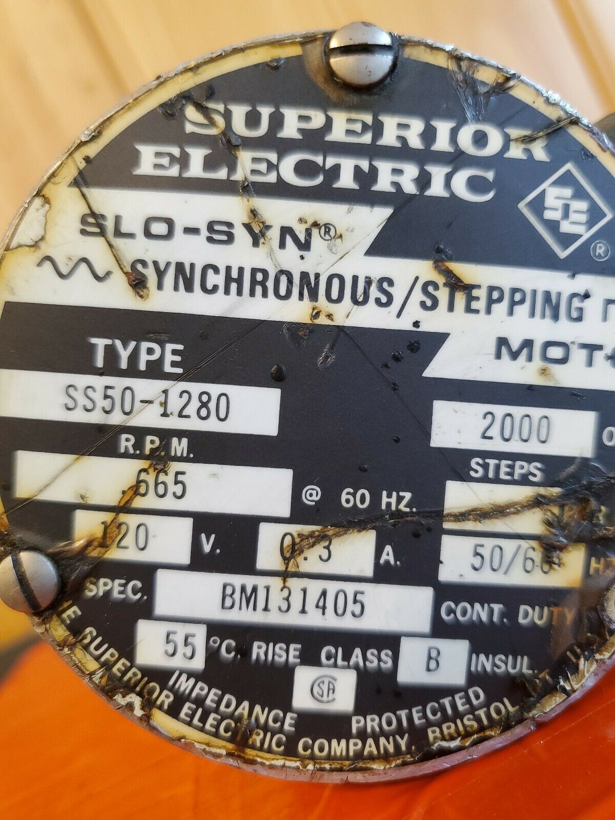 Details about   Superior Electric Slo-Syn Motor SS50-1280 RPM .665 120v Synchronous Stepping 