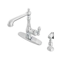 American Classic Single-Handle Standard Kitchen Faucet with Side Sprayer in  - $363.99