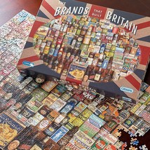 Gibsons The Brands that Built Britain 1000 piece jigsaw puzzle free deli... - $10.00