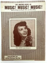 1950 TERESA BREWER Sheet Music MUSIC! MUSIC! MUSIC! Weiss and Baum - $7.87