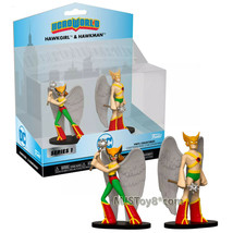 DC HeroWorld Series 2 Pack 4 Inch Tall Vinyl Figure Hawkgirl and Hawkman - $29.69