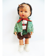 1950s Goebel Hummel Vinyl Boy Doll with Wooden Tag Made in Germany  - $20.00