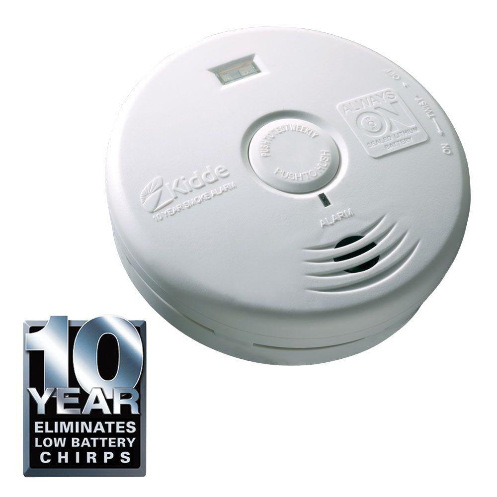Kidde Battery Smoke Detector 3Volt Tamper Resistant Safety Light (3
