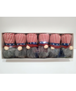 PATRIOTIC 4th of July Memorial Day Gnome Garland Red Blue Home Decor 6FT - $29.69