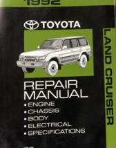 1992 Toyota Land Cruiser Service Shop Repair Workshop Manual New - $237.54