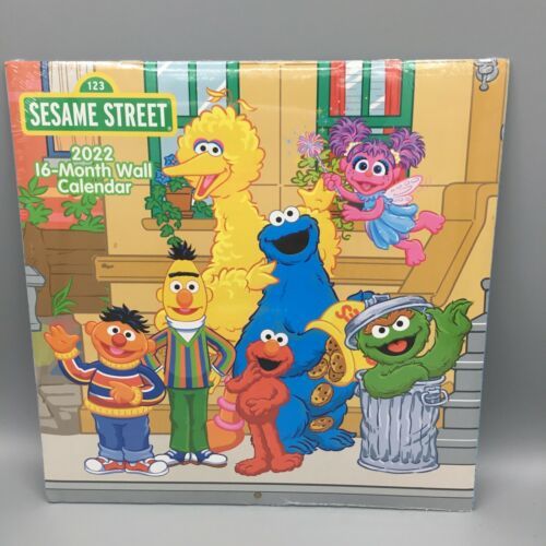 2022 WALL CALENDAR 16 MONTHS SESAME STREET New Sealed - Current Year ...