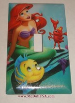 Ariel Flounder & Sebastian Light Switch Power Outlet wall Cover Plate Home decor image 1