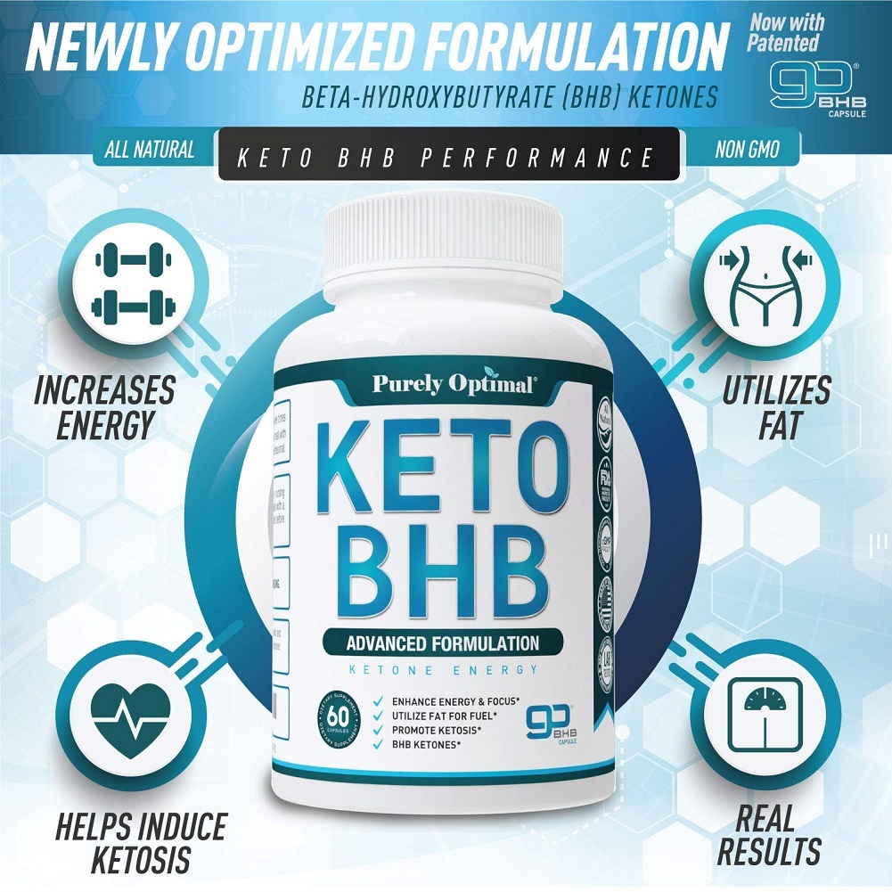 Purely Optimal Premium Keto BHB Advanced Formulation Ketone Energy 60
