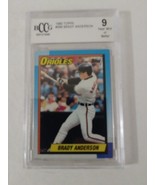 1990 Topps #598 Brady Anderson Baseball Card Beckett Graded 9.0 Near Mint - $16.99