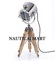 Nickel Finish Tripod Table Lamp Home Decor