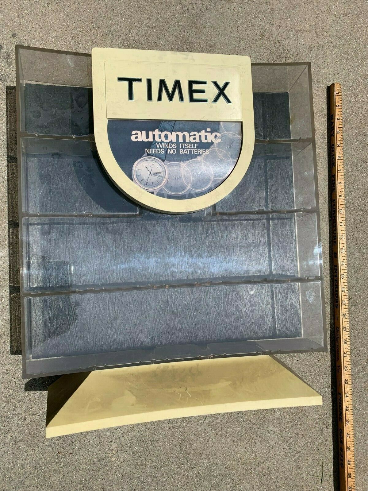 Vintage Timex Watch Display Case Store Displays